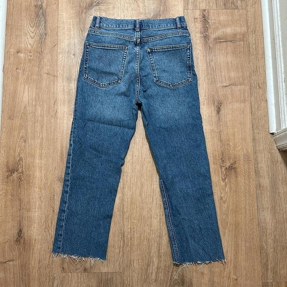 REFORMATION | Women's Palermo Destroyed Raw Hem Crop Denim Jeans, Size 26 - Picture 2 of 5
